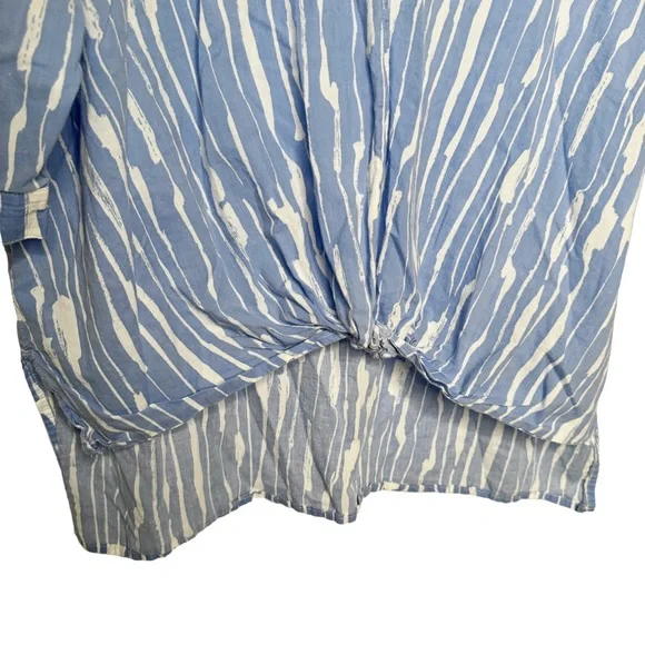 PATRIZIA LUCA BLUE AND WHITE COTTON TOP SIZE S - Picture 4 of 6